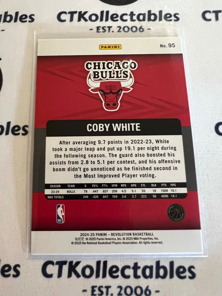 2024-25 NBA Panini Revolution Coby White #95 Chicago Bulls