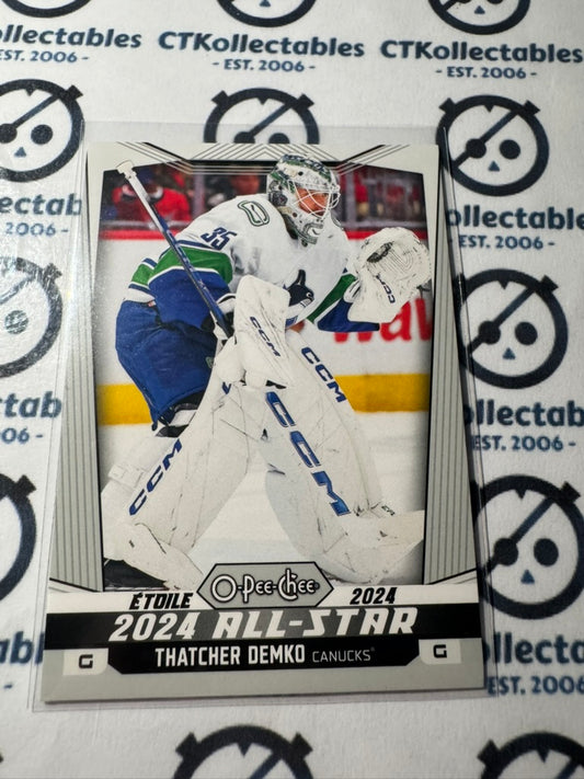 2024-25 O-Pee-Chee Hockey ALL STAR #526 Thatcher Demko Vancouver Canucks
