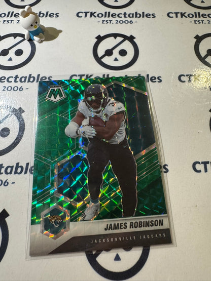 2021 PANINI NFL MOSAIC JAMES ROBINSON GREEN MOSAIC PRIZM #99 JAGUARS
