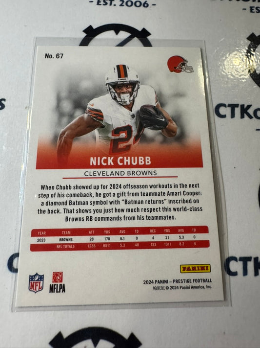 2024 NFL Prestige Diamond Xtra Points #67 Nick Chubb Cleveland Browns