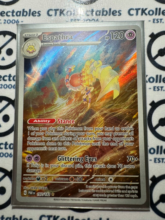 Espathra Illustration Rare #197/182 2023 Paradox Rift Pokémon TCG