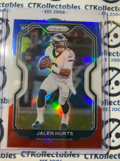 2020 NFL Prizm Jalen Hurts Red White & Blue RC Prizm #343 Eagles