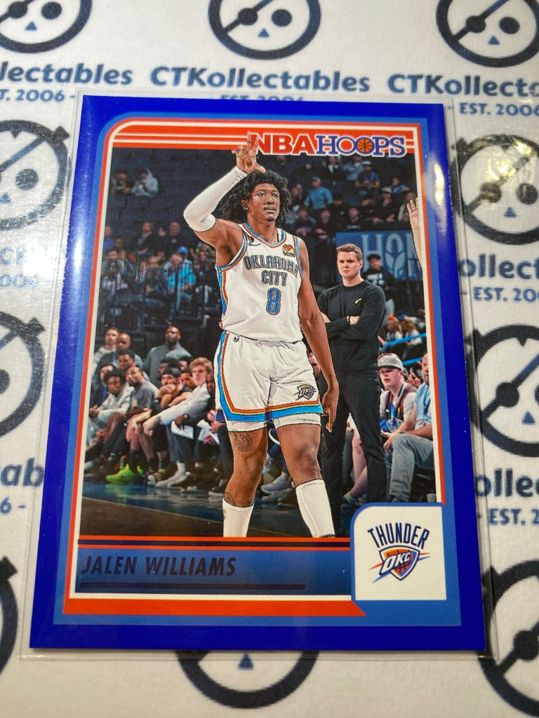 2023-24 Panini NBA HOOPS Jalen Williams Blue Parallel #39 OKC