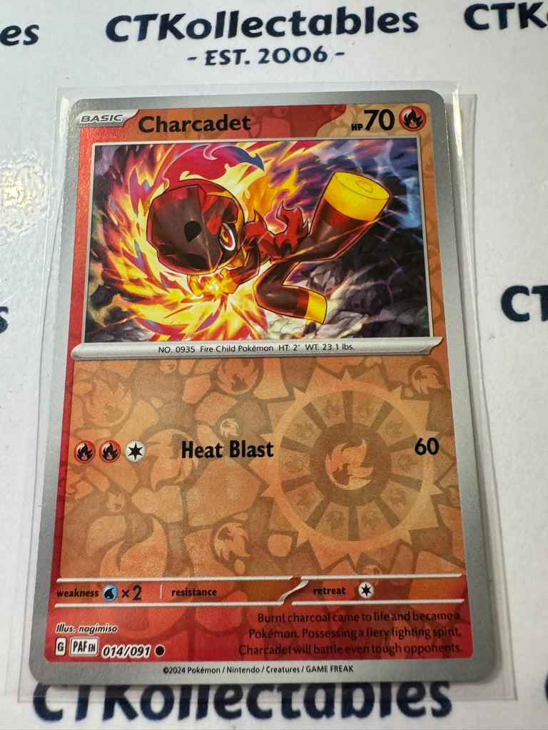 Charcadet Reverse Holo #014/091 2024 Paldean Fates Pokemon Card