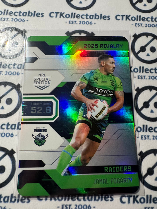 2025 NRL Rivalry Game Card Jamal Fogarty G007/102 Raiders