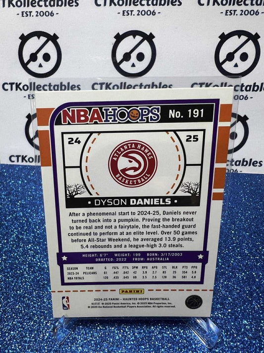 2024-25 Panini NBA HAUNTED HOOPS Orange Pumpkin #191 Dyson Daniels Atlanta Hawks