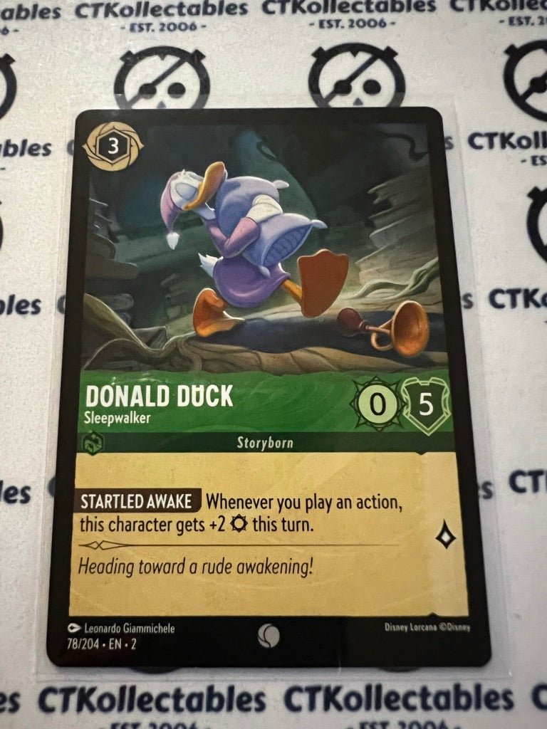 2024 Disney Lorcana Floodborn Non-Foil #78 Donald Duck, Sleep Walker – Common