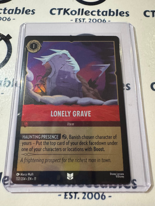 Disney Lorcana Winterspell 132/204 Lonely Grave COLD FOIL UC