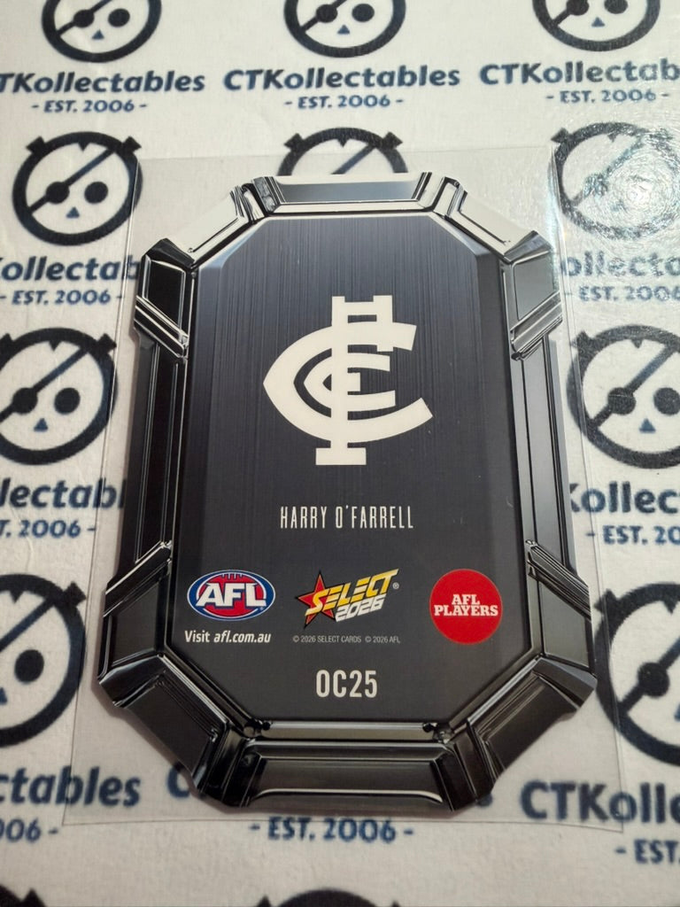 2026 Select AFL Footy Stars OCtane Die-Cut Harry O'Farrell OC25 Blues