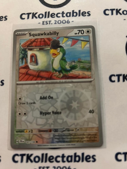 Squawkabilly Reverse Holo #141/159 Journey Together Pokemon Card TCG
