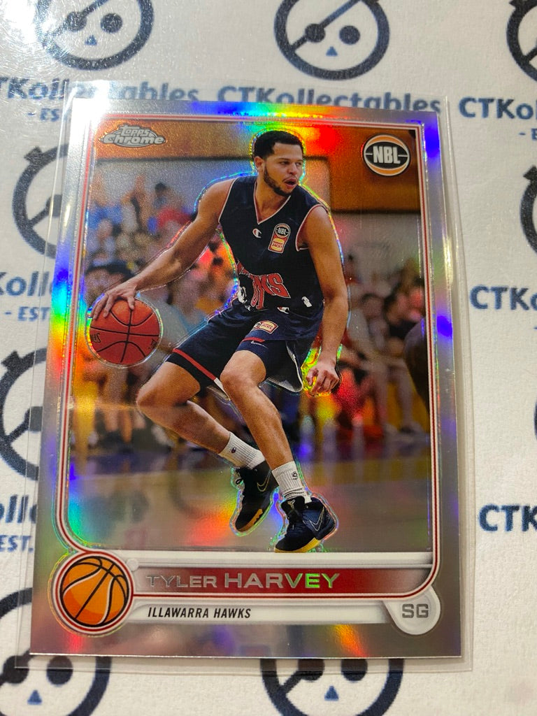 2022-23 Topps NBL Chrome Tyler Harvey REFRACTOR #35 Hawks