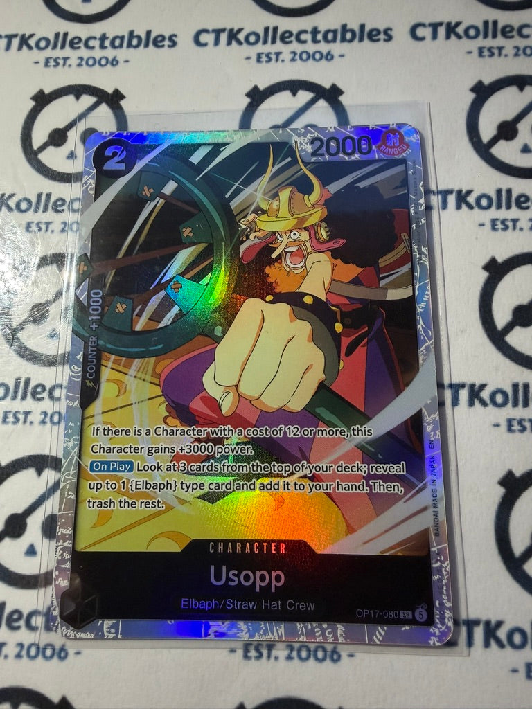 Usopp SR OP17-080 One Piece The World's Strongest Warrior ENG