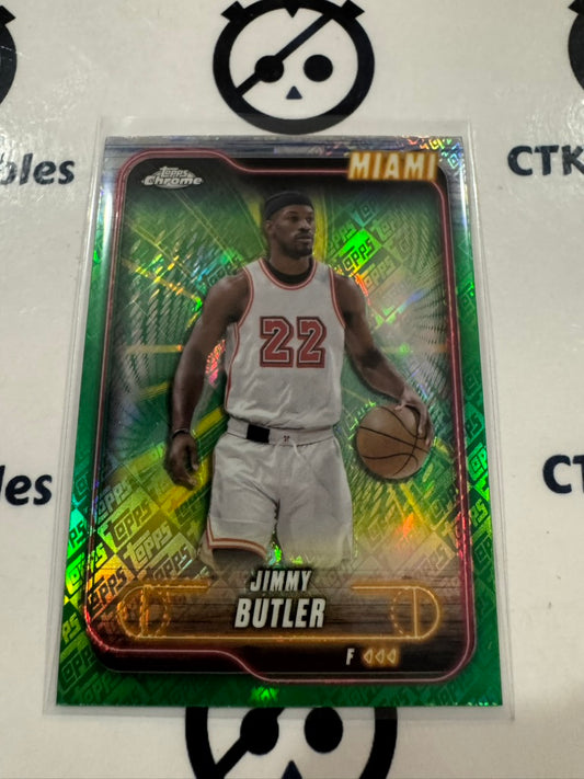 2024/25 Topps NBA Chrome Jimmy Butler Green Refractor #16 Heat