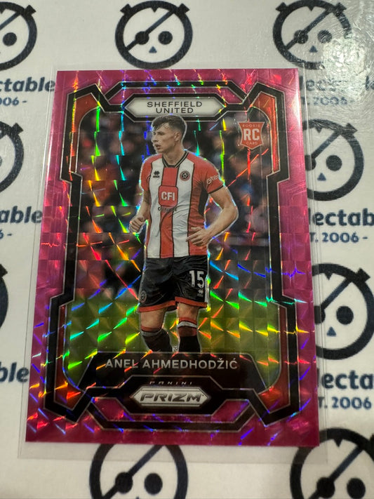 2023-24 Prizm Premier League Soccer Anel Ahmedhodzic RC #280 Pink Mosaic Prizm