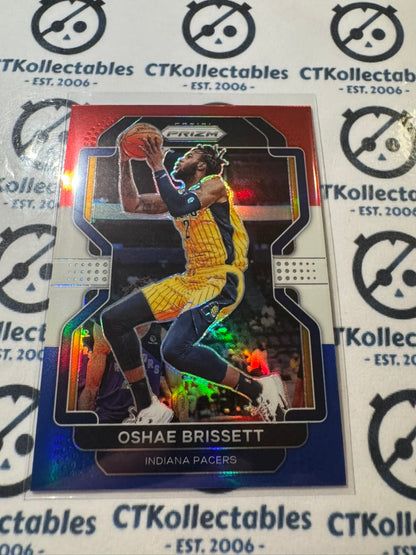 2021-22 NBA Panini Prizm Oshae Brissett Red White Blue Prizm #138 Pacers