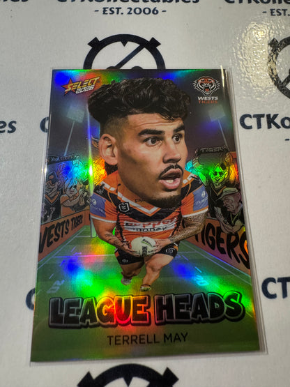 2026 Select NRL League Heroes League Heads #LH134 Terrell May Tigers