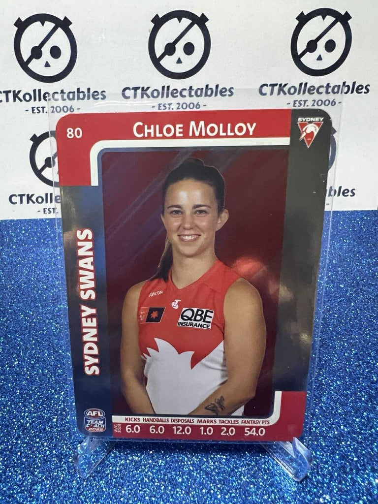 2025 AFLW Teamcoach Silver #80 Chloe Molloy Swans