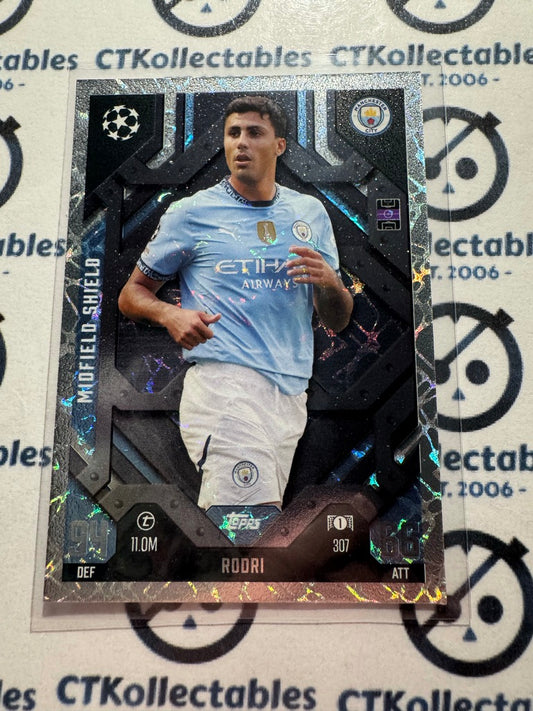 24/25 TOPPS MATCH ATTAX  Rodri Midfield Shield #307
