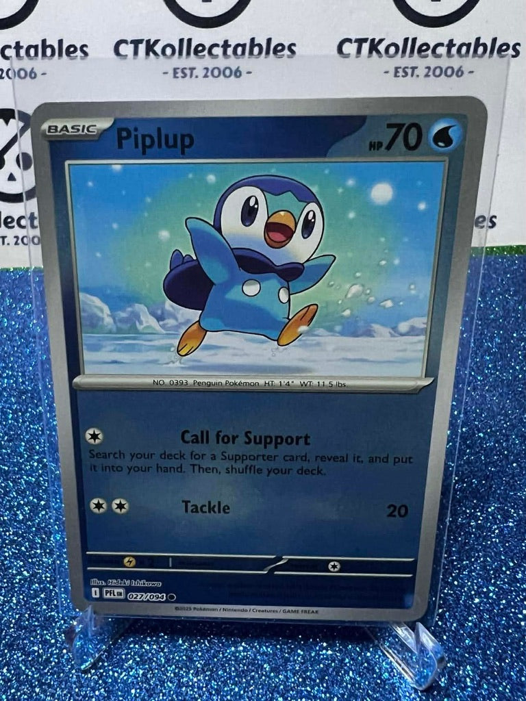 Piplup Reverse Holo #027/094 Phantasmal Flames Pokemon