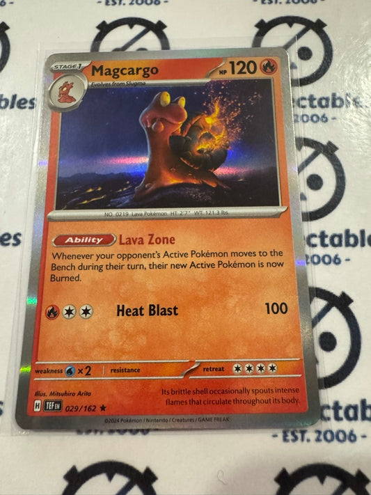 Magcargo Holo Rare Scarlet & Violet Temporal Forces # 029/162 Pokemon