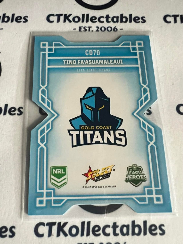 2026 Select NRL League Heroes Colours Diecut #CD70 Tino Fa'Asuamaleaui Titans