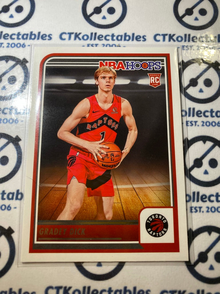 2023-24 Panini NBA HOOPS Grady Dick rookie card RC #243 Raptors