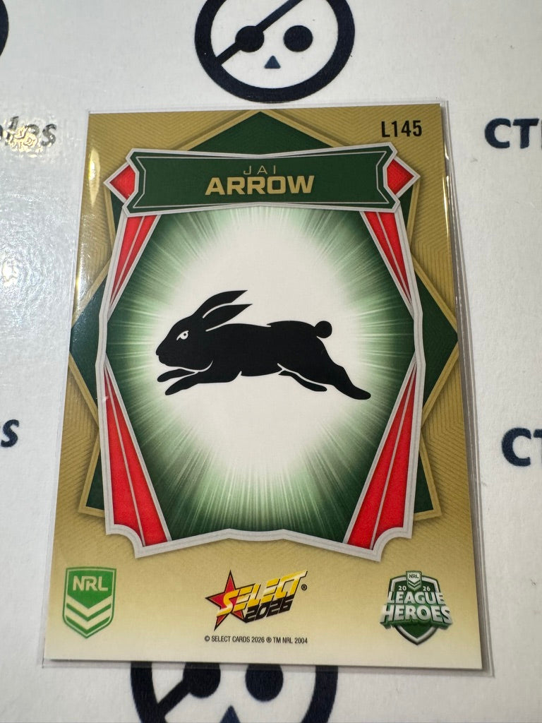2026 Select NRL League Heroes Luminous Base #L145 Jai Arrow Rabbitohs