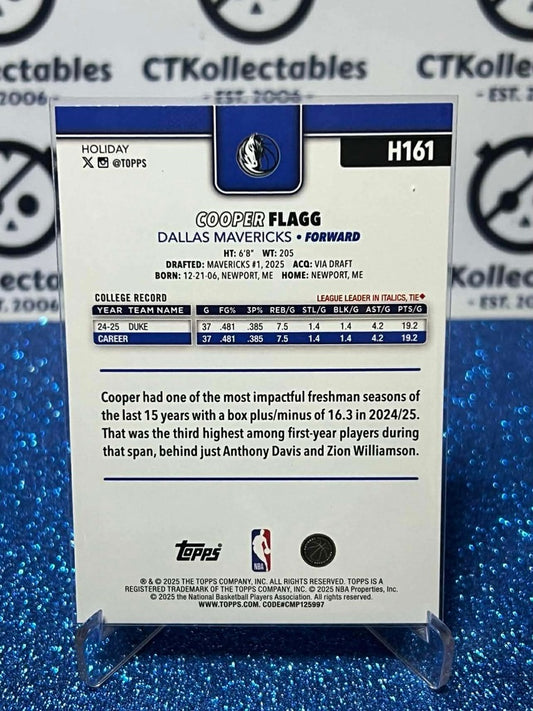 2025-26 Topps Holiday NBA #H161 Cooper Flagg Dallas Mavericks RC