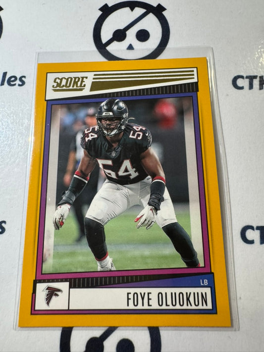 2022 NFL Score Gold #42 Foye Oluokun Falcons