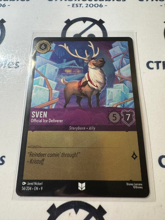 Disney Lorcana Fabled COLD FOIL 56/204 Sven - Official Ice Deliverer UC