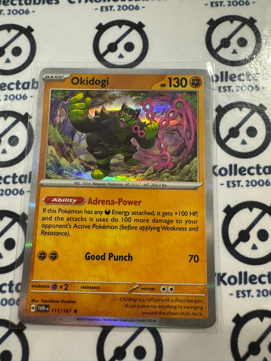 Okidogi Holo Rare #111/167 Twilight Masquerade Pokemon Card