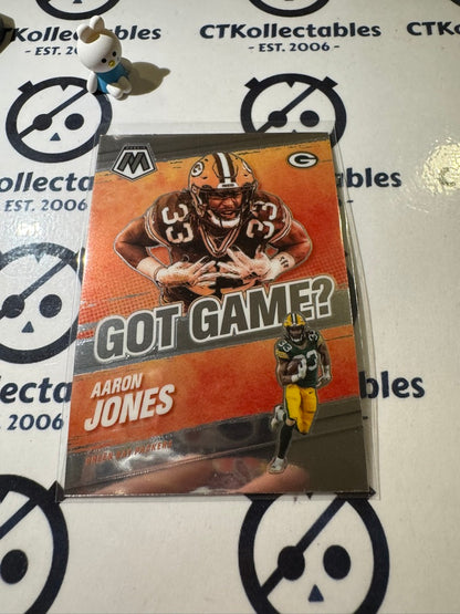 2021 PANINI NFL MOSAIC AARON JONES GOT GAME ? #GG-8 PACKERS