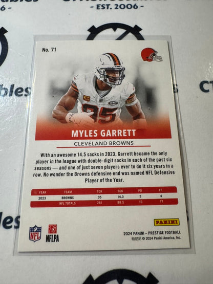 2024 NFL Prestige Dots Xtra Points #71 Myles Garrett Cleveland Browns