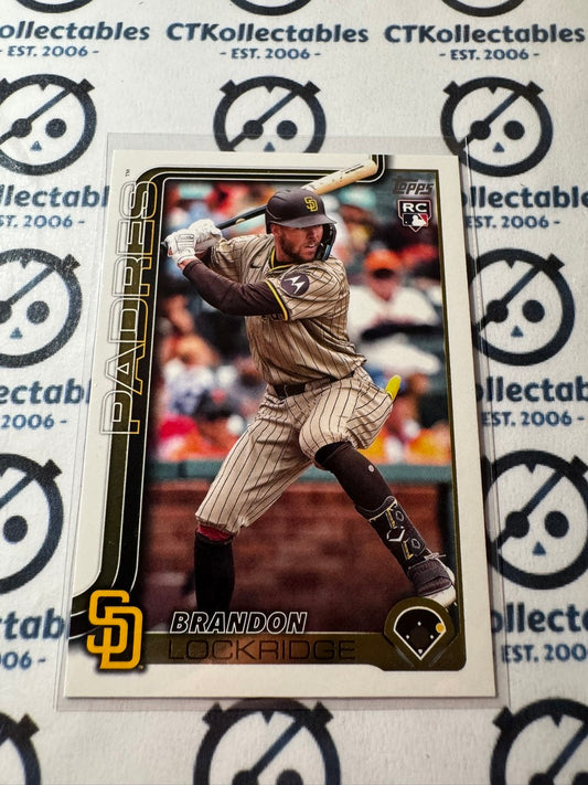 2025 Topps Series 2 Baseball Rookie Card #568 Brandon Lockridge San Diego Padres