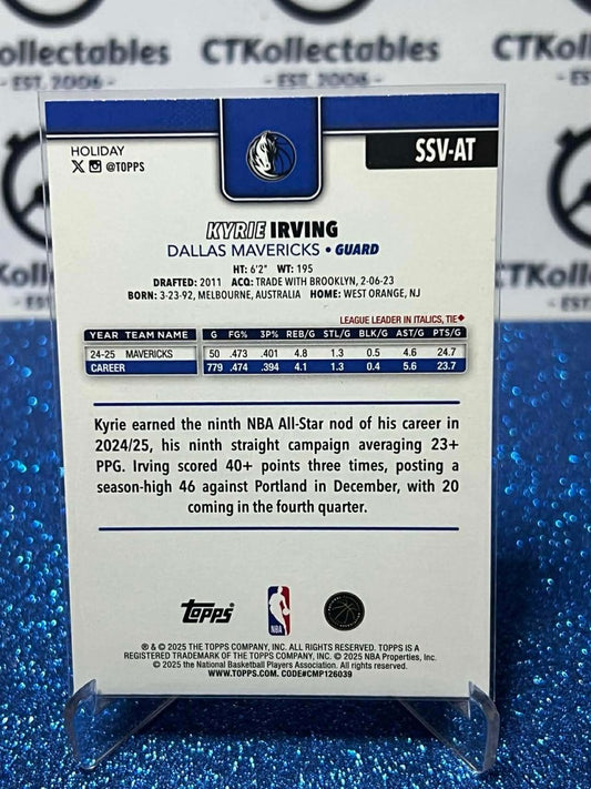 2025-26 Topps Holiday NBA Image Variation #SSV-AT Kyrie Irving Mavericks