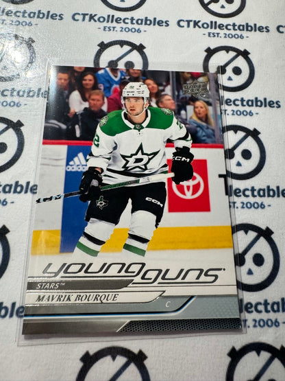2024-25 Upper Deck Hockey Series 1 Young Guns Mavrik Bourque #215 Stars