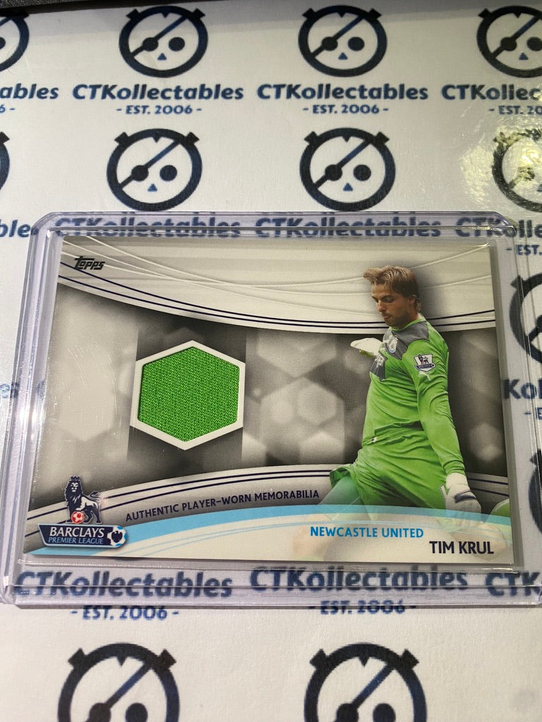 2013 Topps Premier Gold Tim Krul Game used Jersey #JR-TK