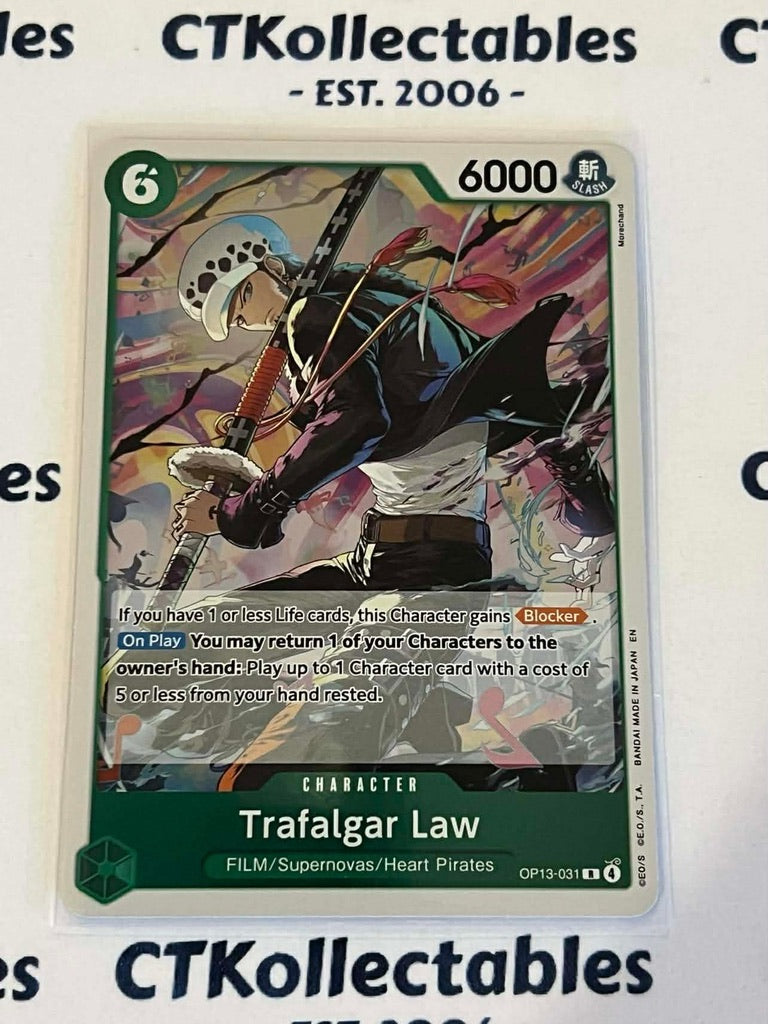 One Piece - Carrying on his will FOIL OP13-031 – Trafalgar Law – Rare