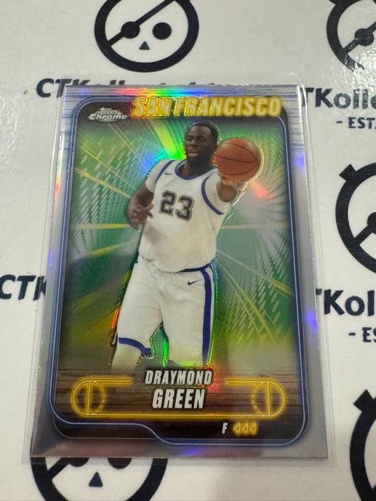 2024/25 Topps NBA Chrome Draymond Green Refractor #123 Warriors