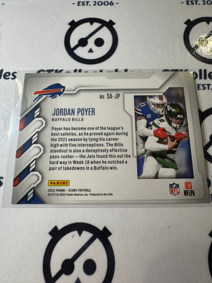 2022 NFL Panini Score Sack Attack #SA-JP Jordan Poyer Bills