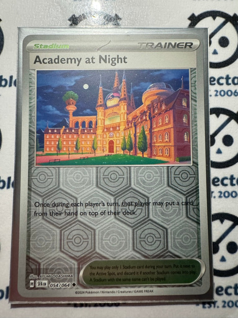 Academy At Night Reverse Holo #054/064 2024 Shrouded Fable Pokemon TCG