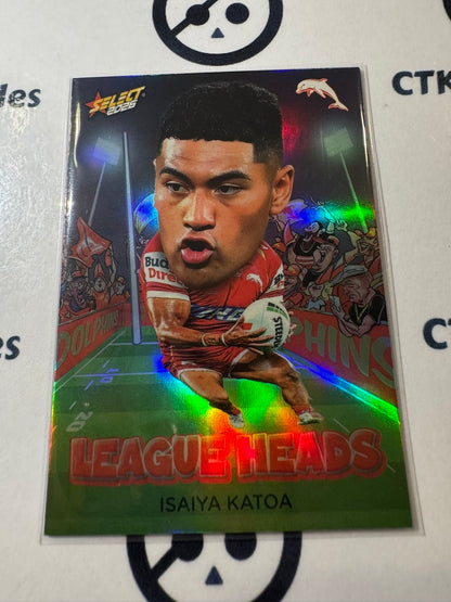 2026 Select NRL League Heroes League Heads #LH36 Isaiya Katoa Dolphins