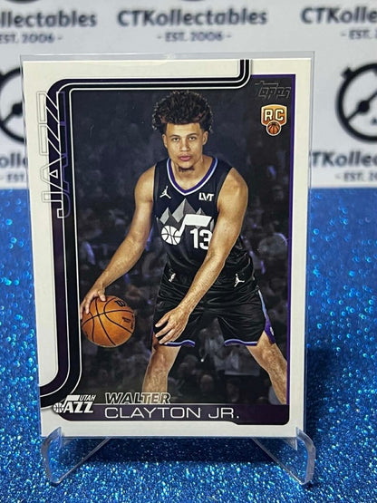 2025-26 Topps Flagship Rookie card #218 Walter Clayton Jr. Utah Jazz RC