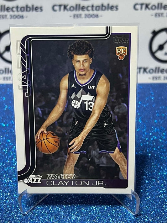 2025-26 Topps Flagship Rookie card #218 Walter Clayton Jr. Utah Jazz RC
