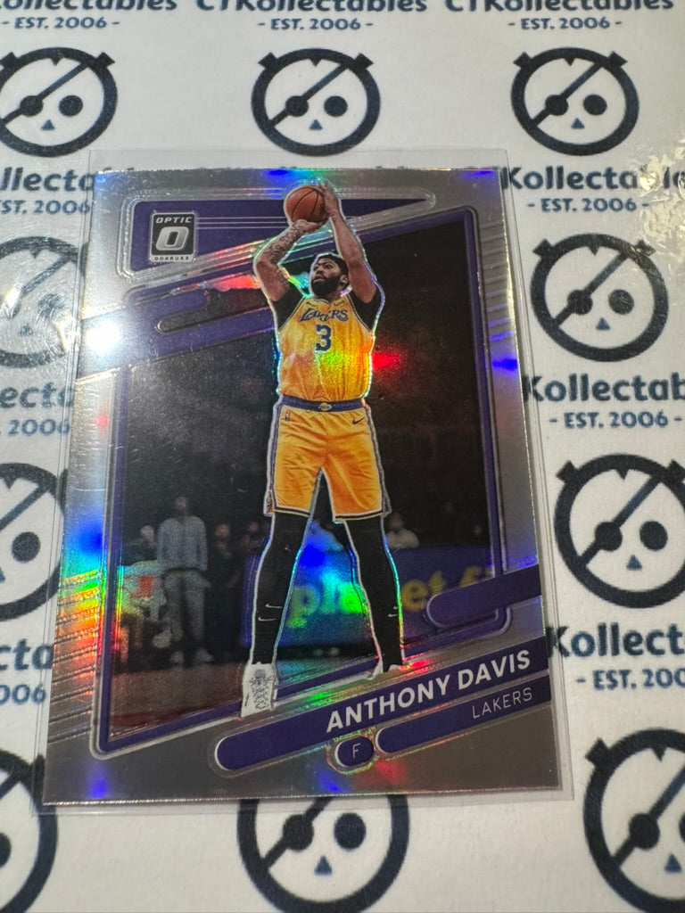 2021-22 NBA Donruss Optic Anthony Davis Holo Prizm #133 Lakers