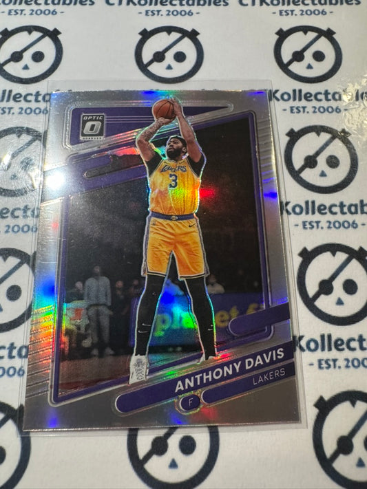 2021-22 NBA Donruss Optic Anthony Davis Holo Prizm #133 Lakers