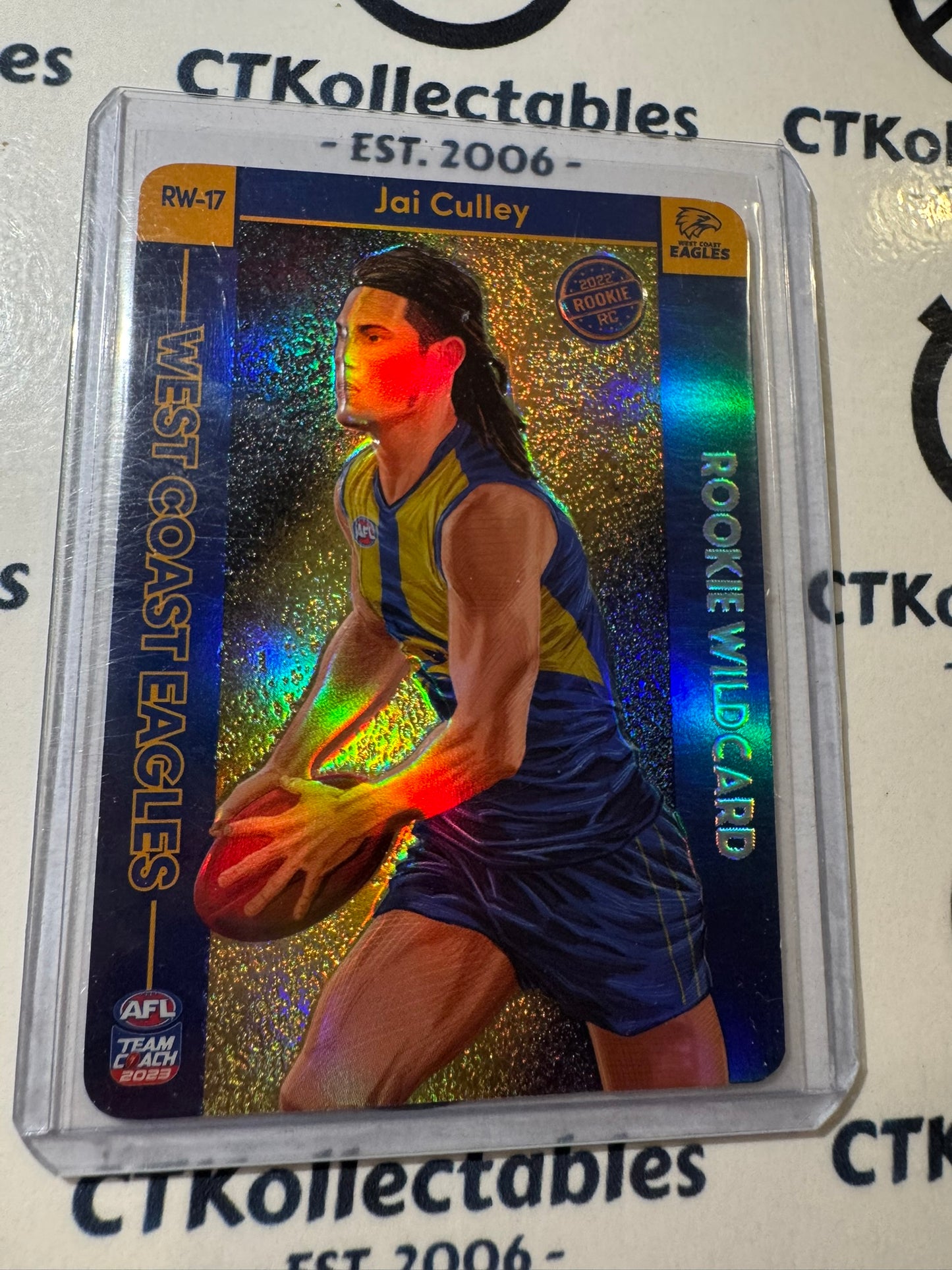 2023 AFL Teamcoach Jai Culley Rookie Wildcard RW-17 Eagles