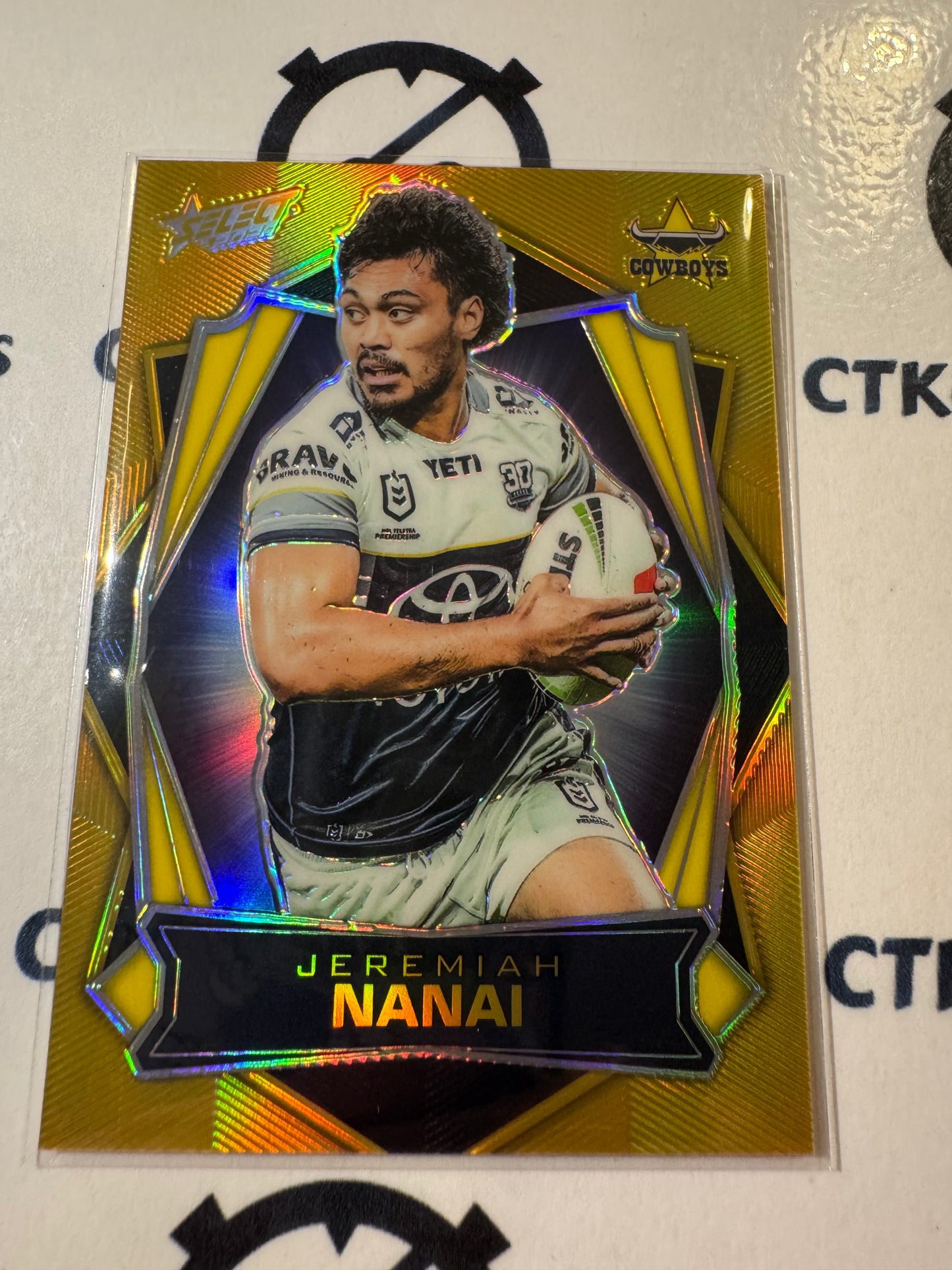 2026 Select NRL League Heroes Luminous Base #L117 Jeremiah Nanai Cowboys