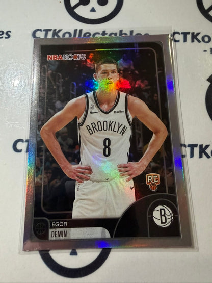 2025-26 Topps NBA Hoops Egor Demin Rookie Card #128 Nets