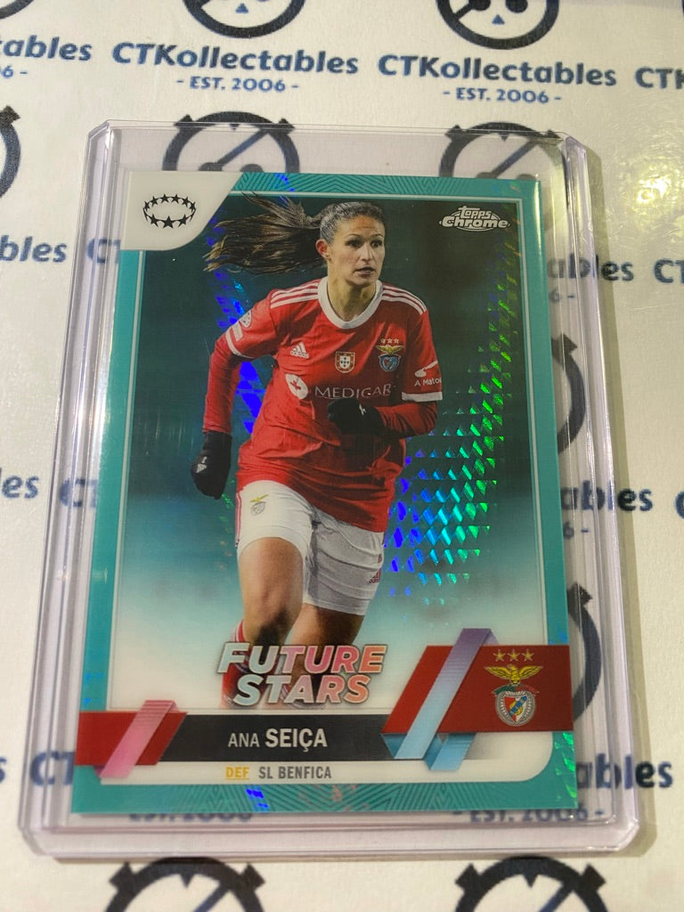 2022-23 Topps Chrome UEFA Women’s Ana Seica Future Stars Aqua Prism #30